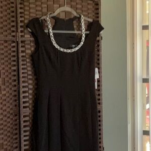 Aqua women’s evening dress.